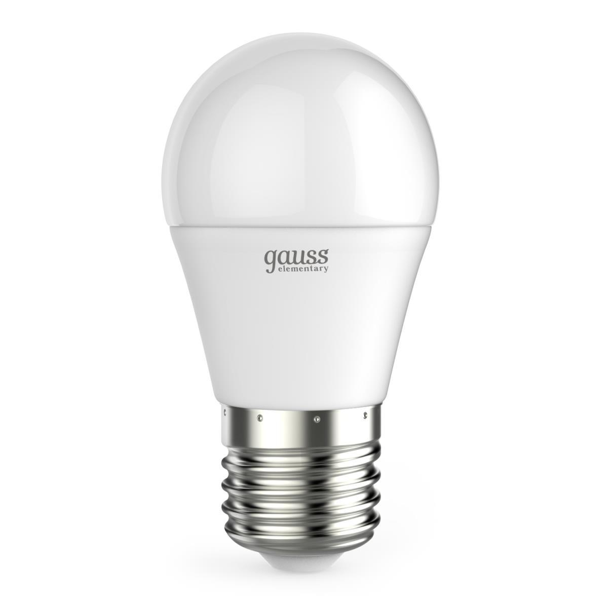 Лампа светодиодная Gauss E27 12W 4100K матовая 53222