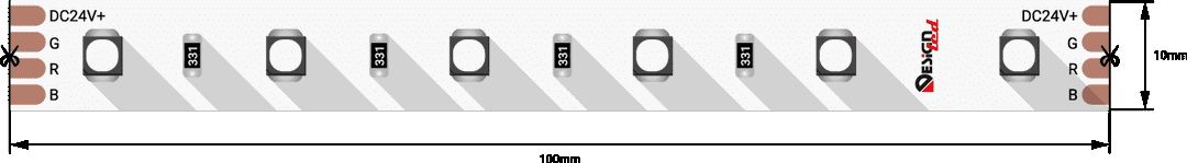 Светодиодная влагозащищенная лента DesignLed 14,4W/m 60LED/m 3535SMD разноцветный 5M 002843