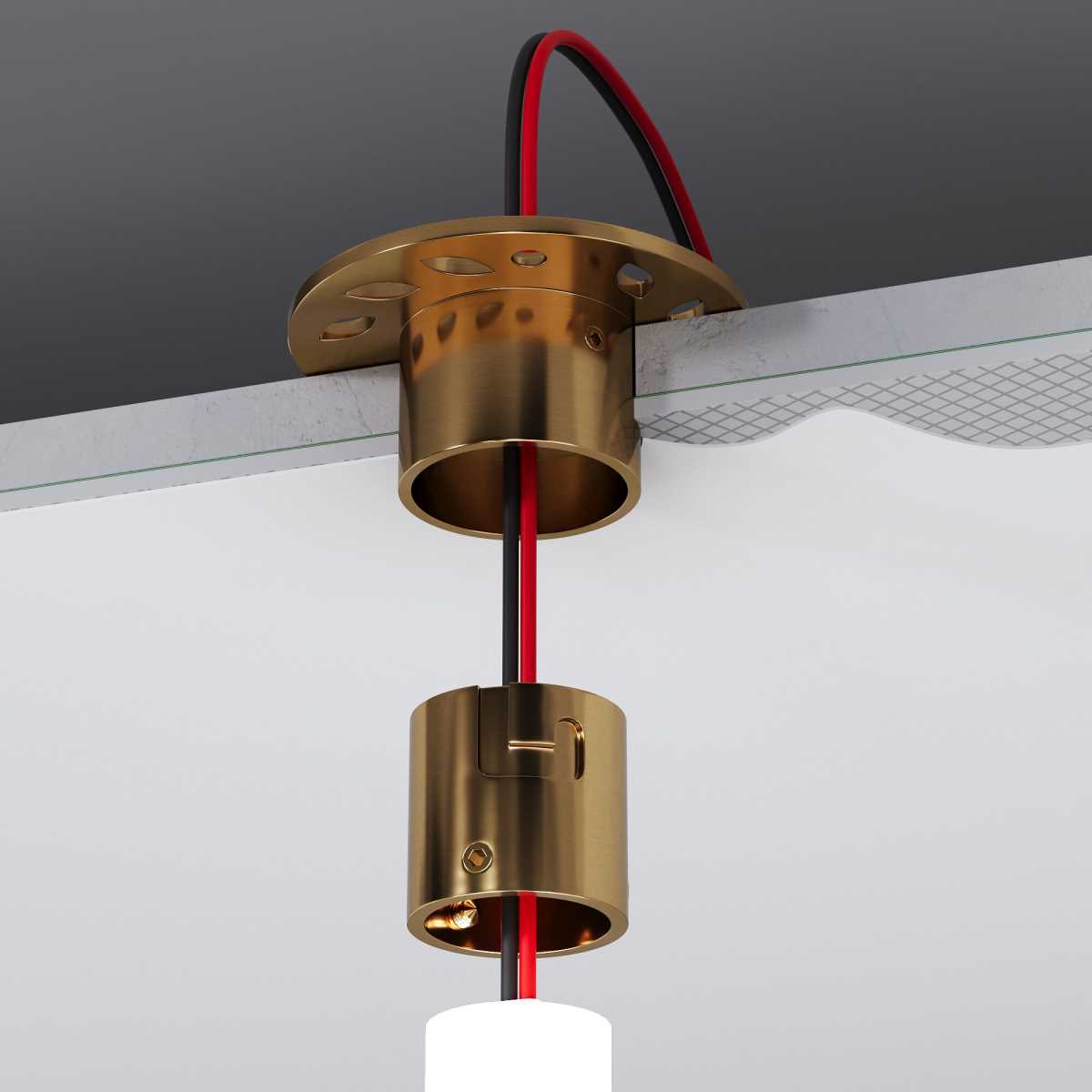 Встраиваемое крепление для круглого гибкого неона Full light латунь Elektrostandard a070756