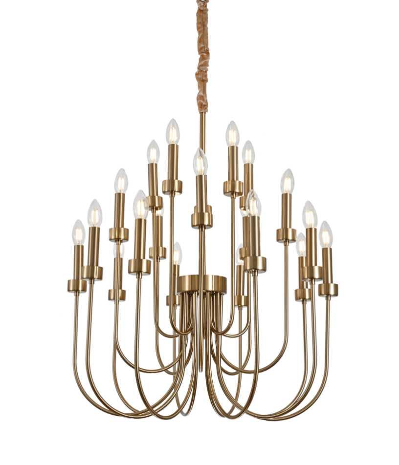 Люстра подвесная Alfa Light F1124-15 D650*H950 COPPER