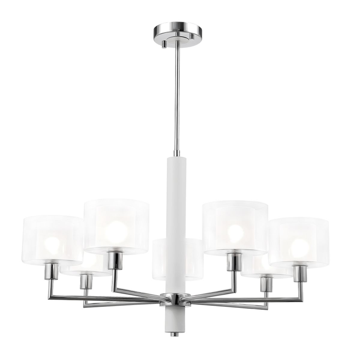 Подвесная люстра Crystal Lux Maestro SP-PL7 Chrome