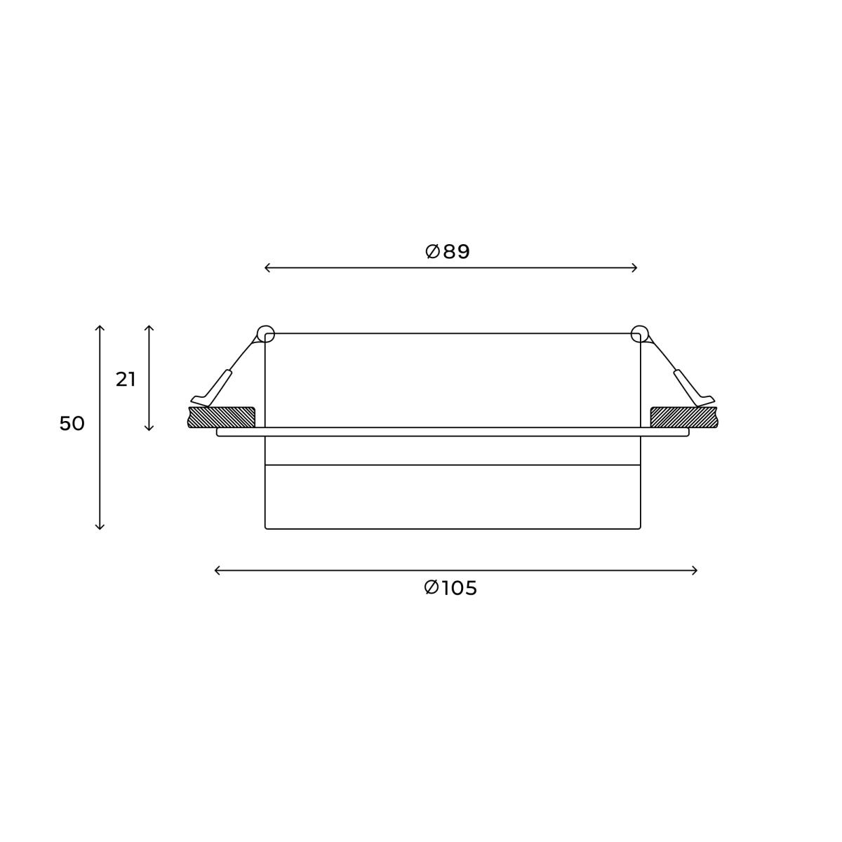 Встраиваемый светильник Hesby Lighting Nimbus IP20, 15Вт, GX53, белый HSBL_0129