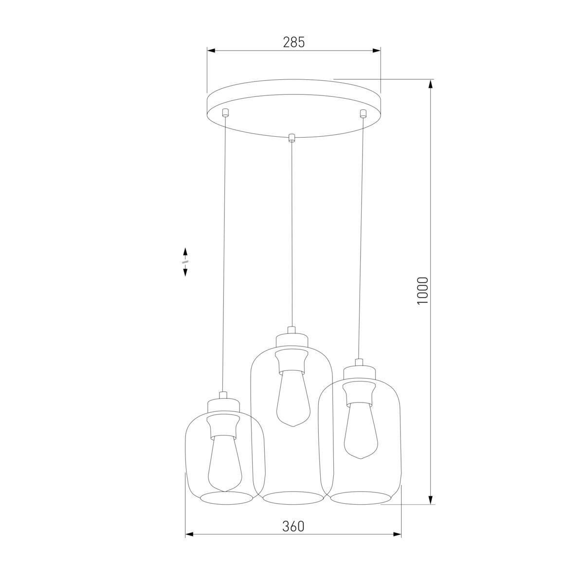 Подвесная люстра TK Lighting 3185 Marco