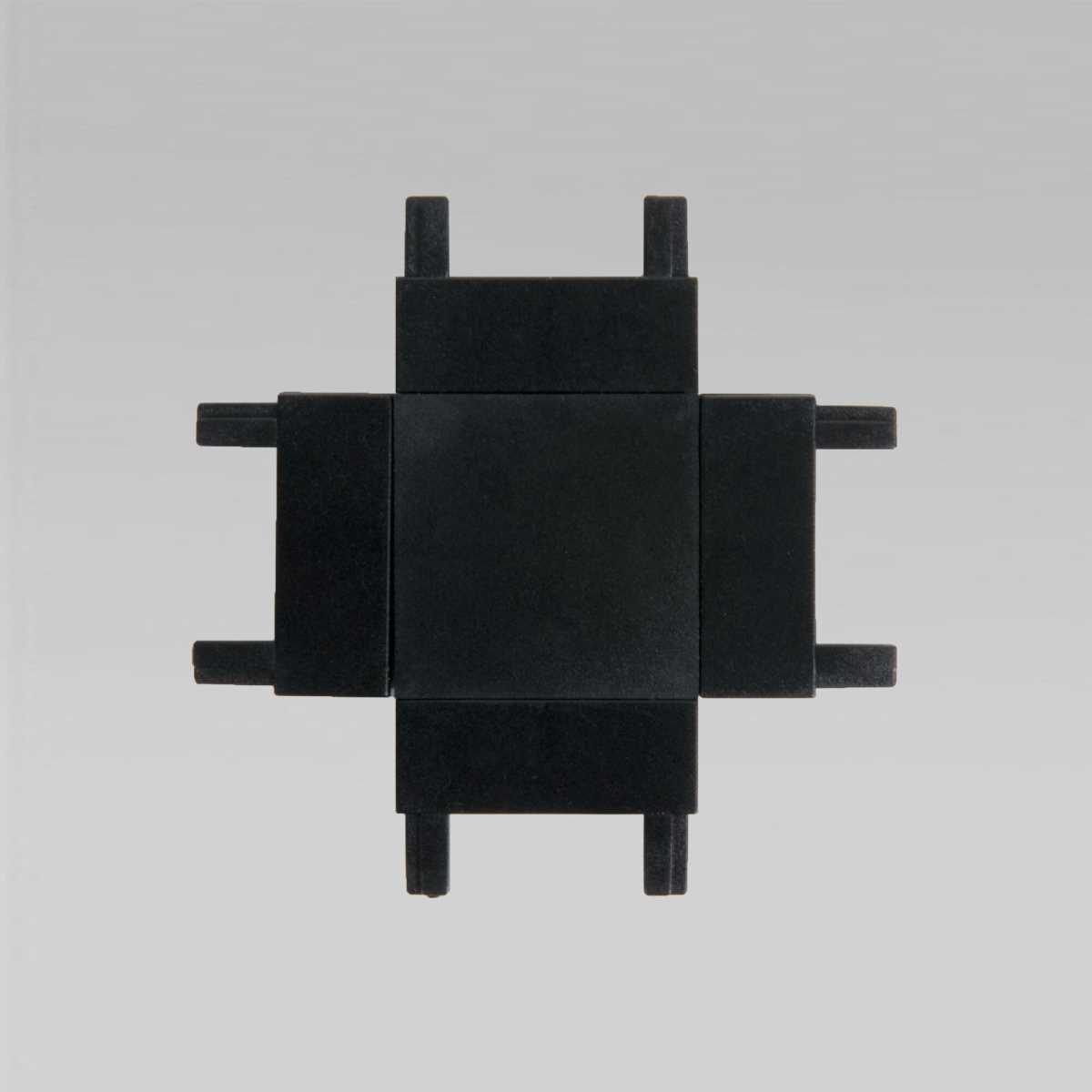 Соединитель четырёхсторонний для накладного шинопровода Elektrostandard Flat Magnetic 85003/00 черный a063738