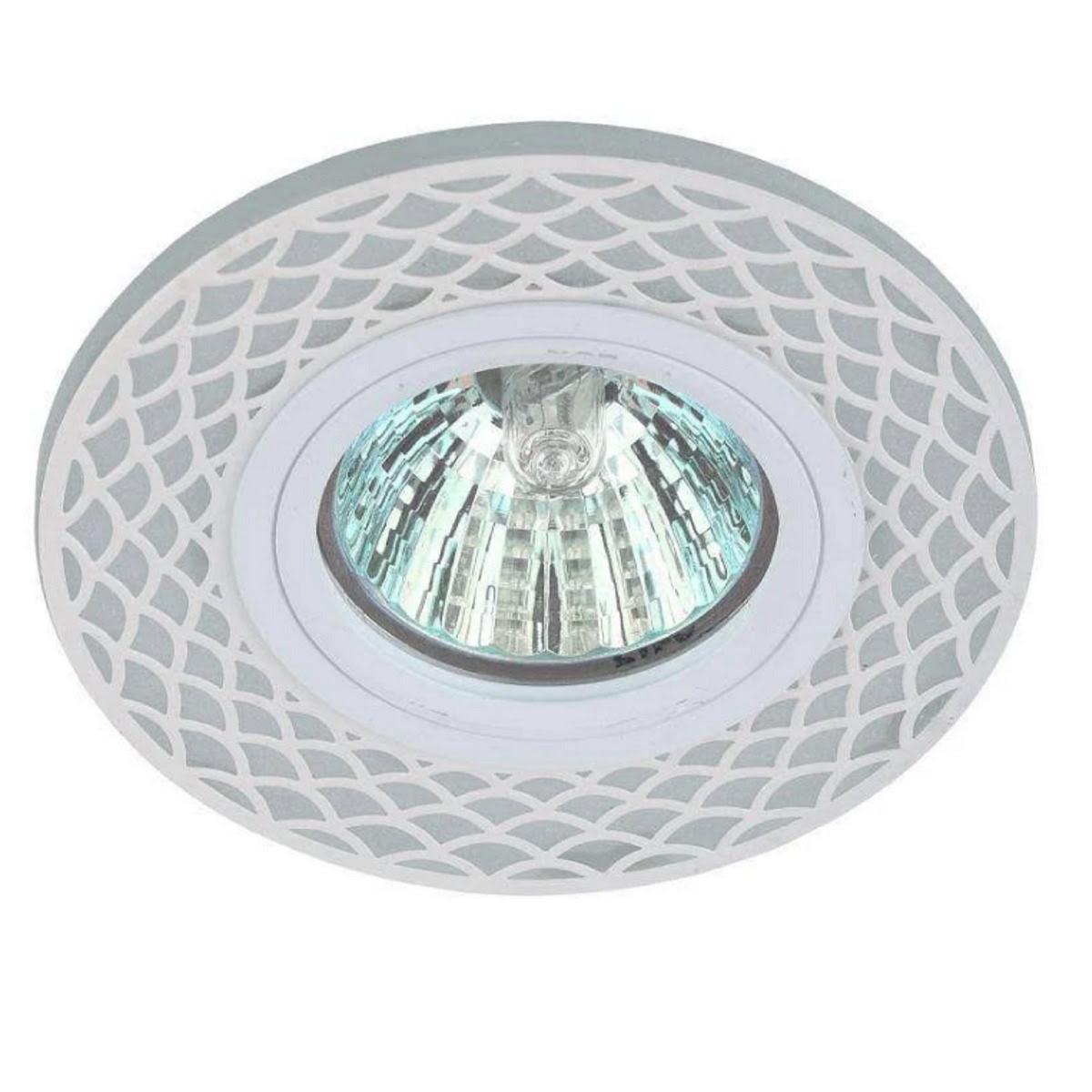 Встраиваемый светильник ЭРА с подсветкой DK LD40 WH/WH /1 Б0048937
