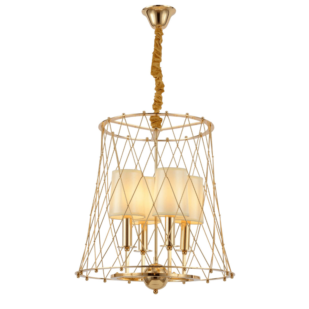 Подвесная люстра Lumina Deco Berton LDP 8013-4 F.GD