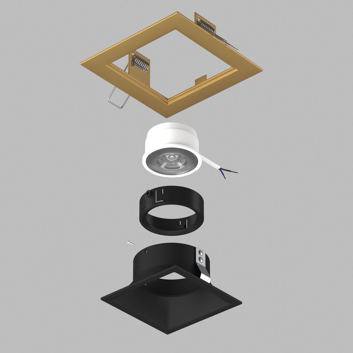 Комплект со светильником Lightstar Domino Quadro (214513+214507+214007) D51307BMOD