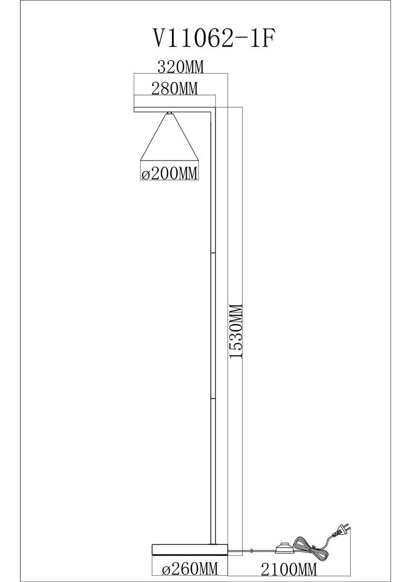 Торшер Moderli Omaha V11062-1F