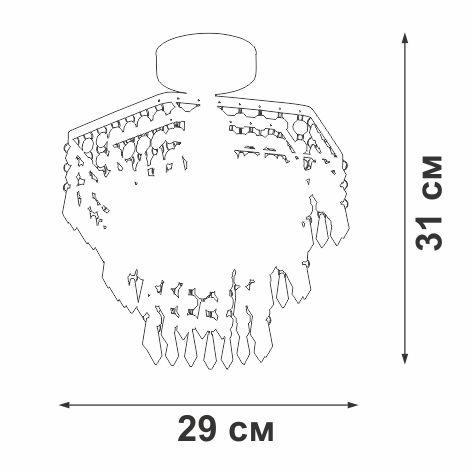 Потолочный светильник Vitaluce V5883-1/1PL