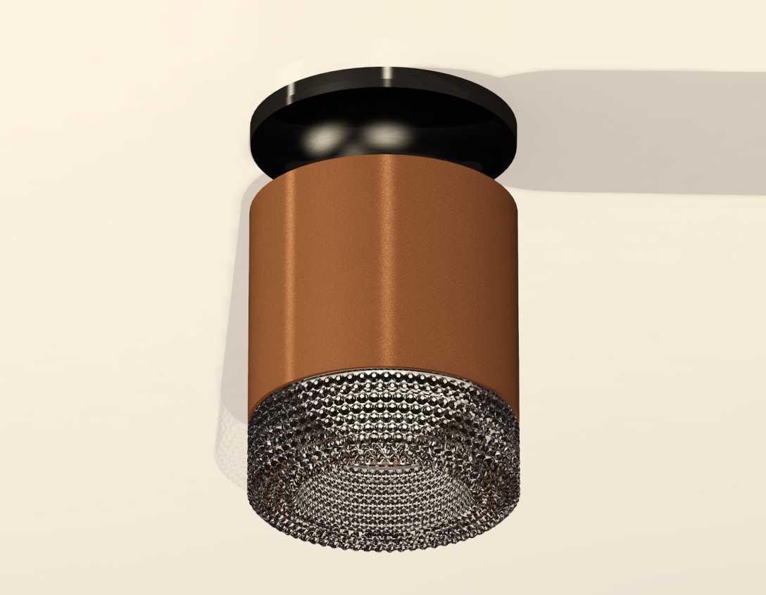 Комплект накладного светильника Ambrella light Techno Spot XS7404102 SCF/BK кофе песок/тонированный (N7926, C7404, N7192)