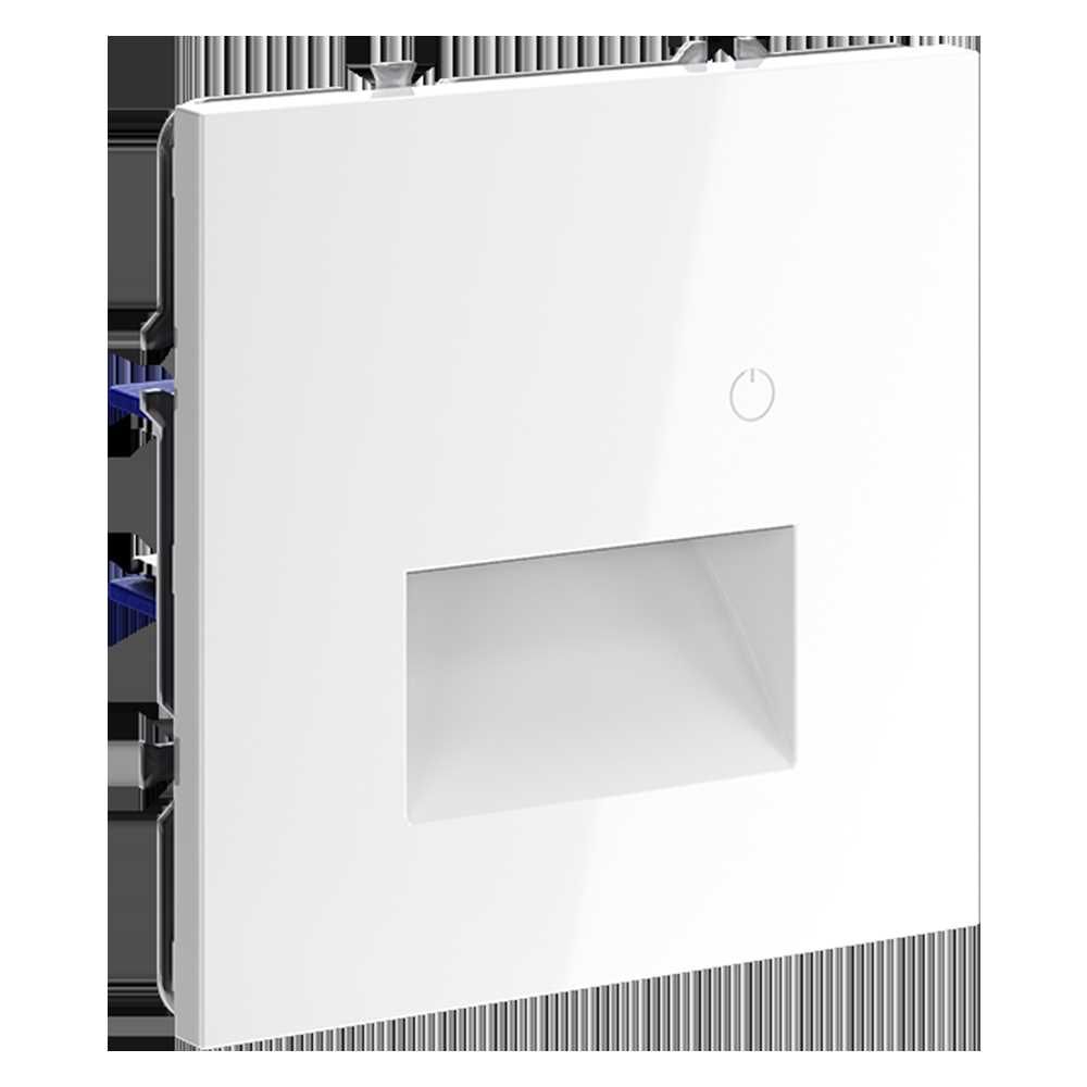 Подсветка светодиодная встраиваемая Voltum S70 с датчиком, (белый глянцевый) VLS070701