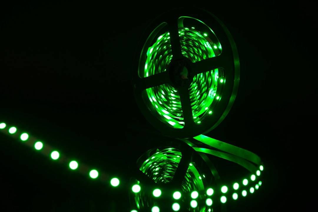 Светодиодная лента SWG 4,8W/m  60Led/m 3528SMD зеленый 5M SWG360-12-4.8-G-М 009468