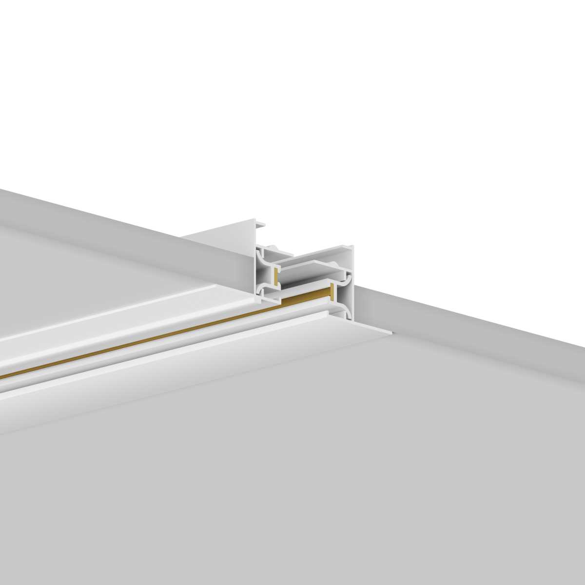 Шинопровод Hesby Lighting Skylite встраиваемый Однофазный 220В-2м, белый HSBL_0037