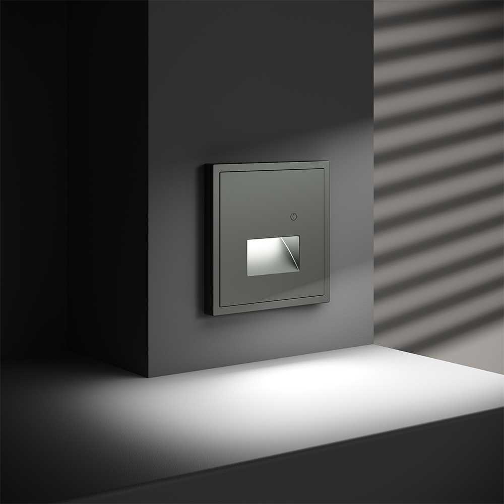 Подсветка светодиодная встраиваемая Voltum S70 с датчиком, (титан) VLS070706