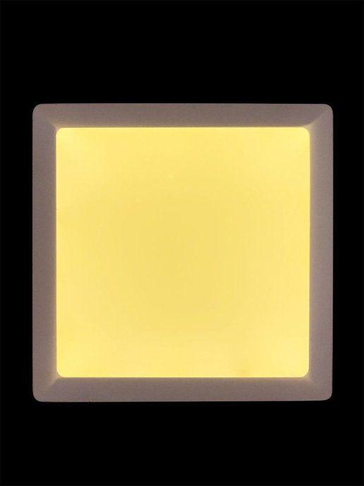 Настенно-потолочный светодиодный светильник Elvan NLS-702SQ-18W-WH-Wh