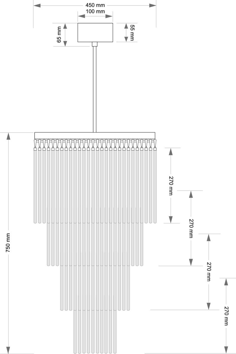 Подвесной светильник KUTEK FILAGO FIL-ZW-10(P)450/270