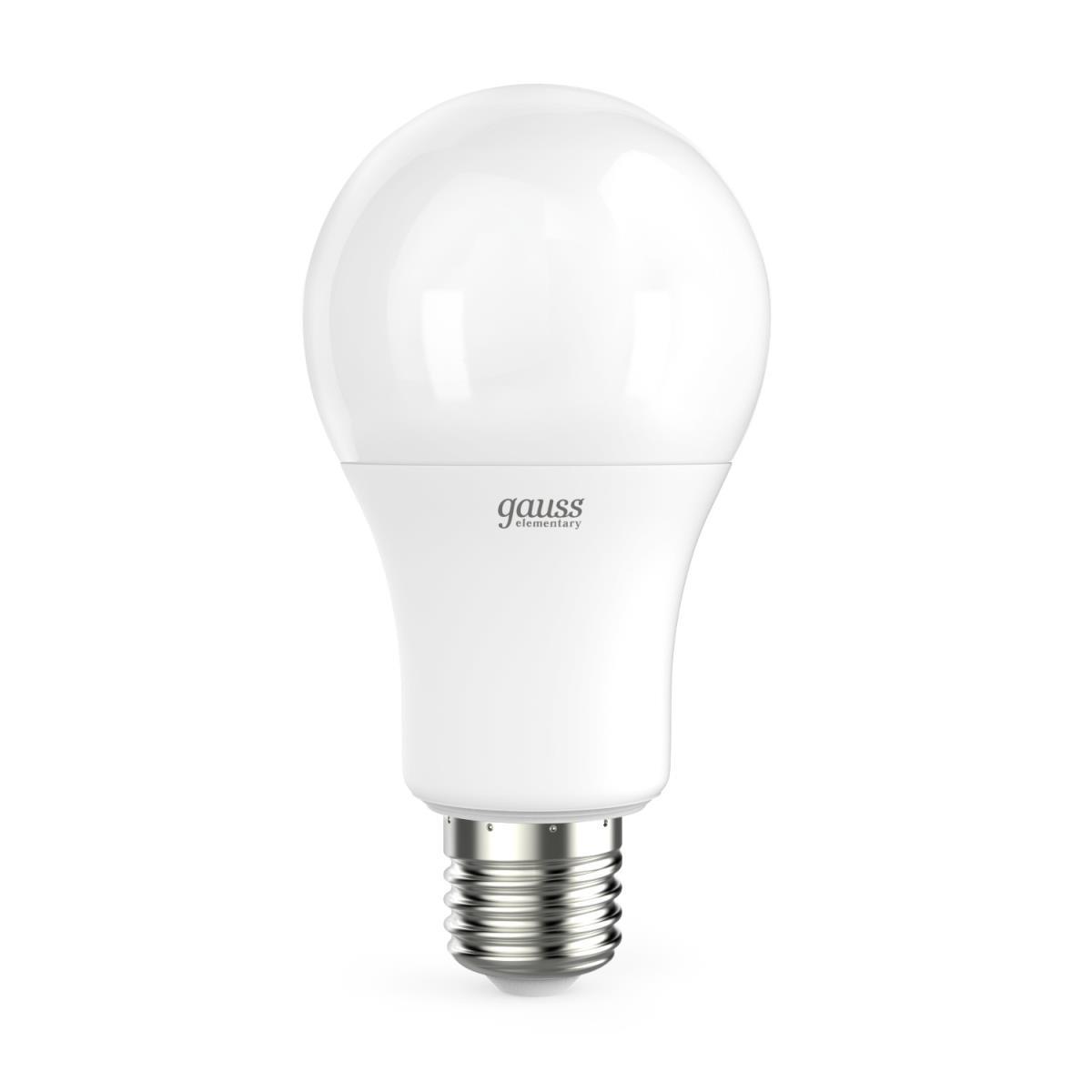 Лампа светодиодная Gauss E27 15W 4100K матовая 23225