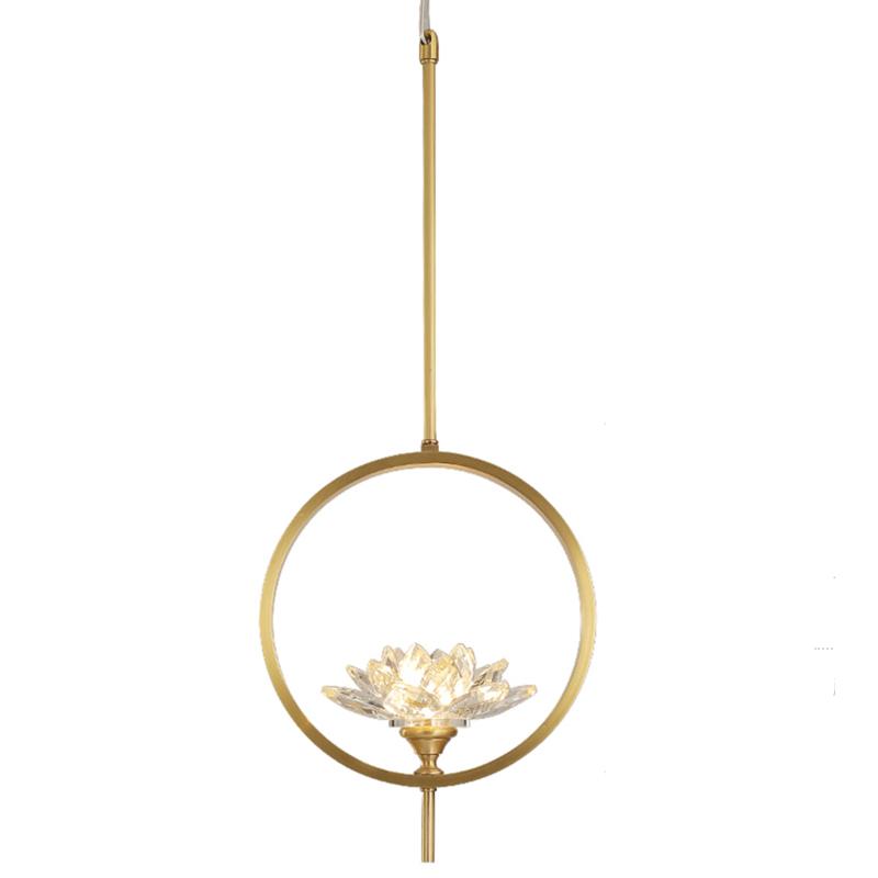 Подвесной светильник Loft-Concept Светильники Хрустальный Цветок Лотоса Clear Glass Lotus Lamp   40.3174-0