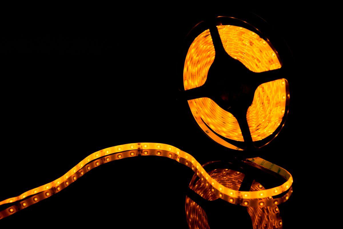 Светодиодная лента SWG 4,8W/m  60Led/m 3528SMD желтый 5M SWG360-12-4.8-Y-М 010114