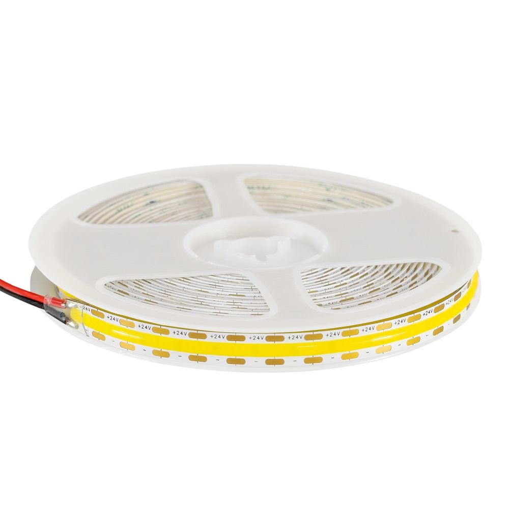Лента светодиодная ELFLED 600COB диодов, 24В, 5м, ширина 8мм, белый 6500-7000К ELFLED-600COB-8-w6K-24
