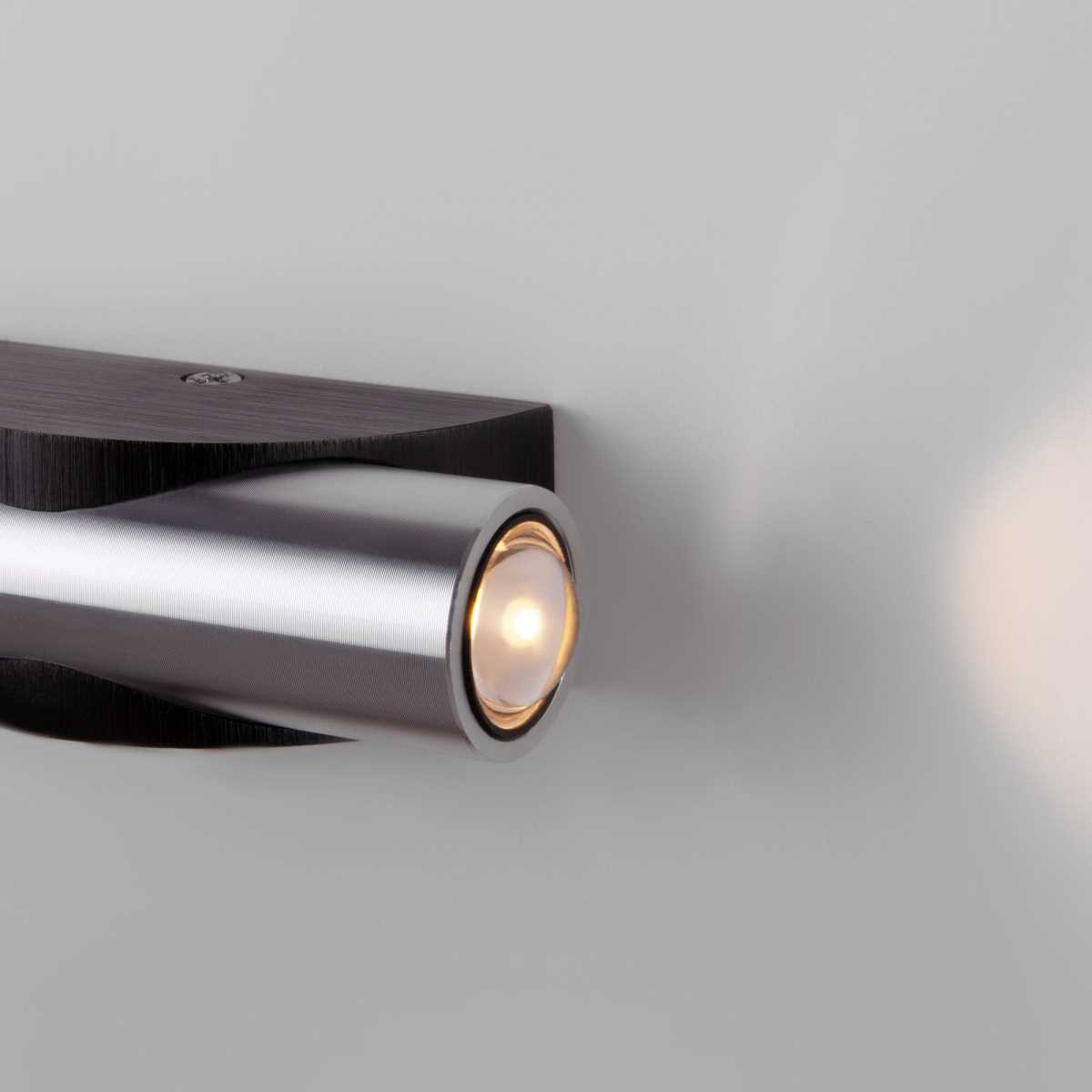 Настенный светодиодный светильник Elektrostandard Steel 40109/LED чёрный/сталь a055629