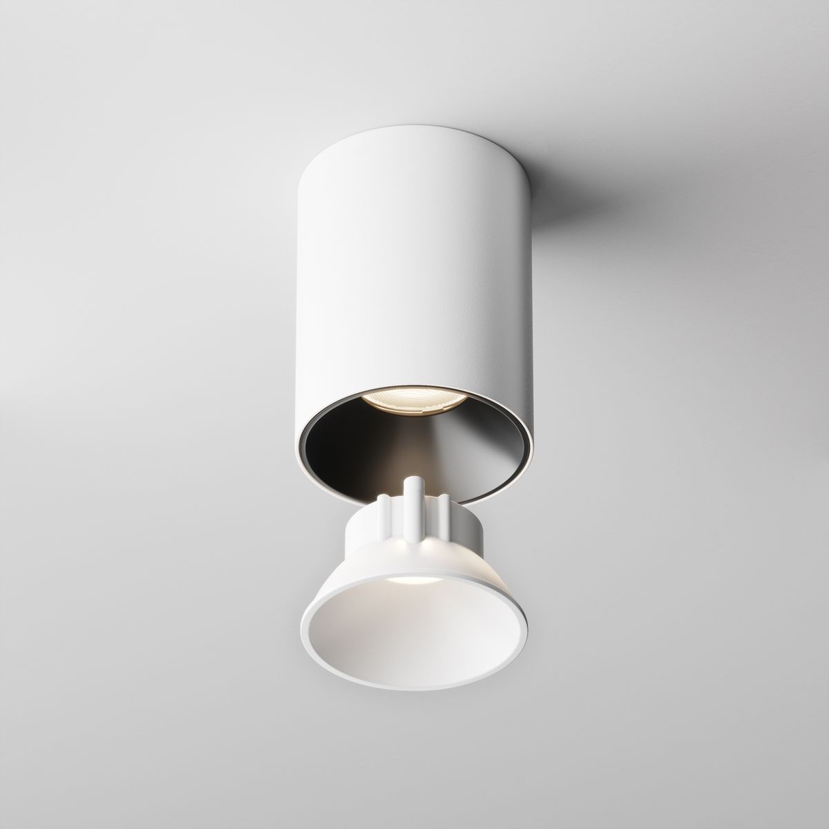 Декоративная рамка-отражатель Maytoni Technical Downlight Alfa LED Ring8-10W-RD-W