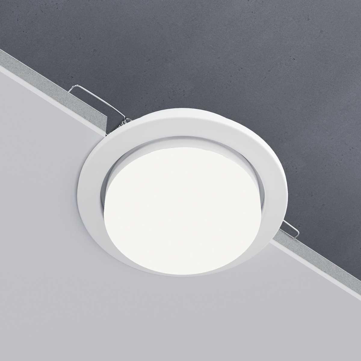 Встраиваемый светильник Elektrostandard 1035 GX53 WH белый a032501