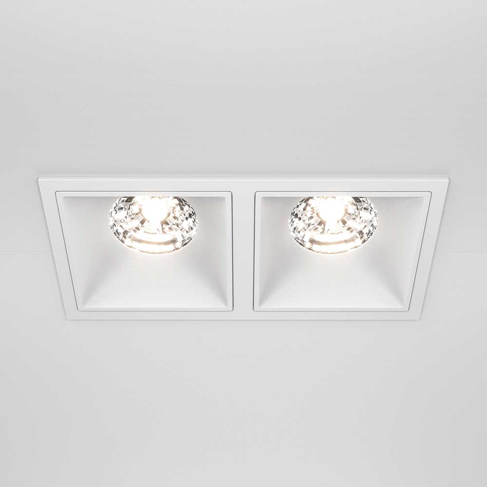 Встраиваемый светильник Maytoni Alfa LED DL043-02-15W4K-D-SQ-W