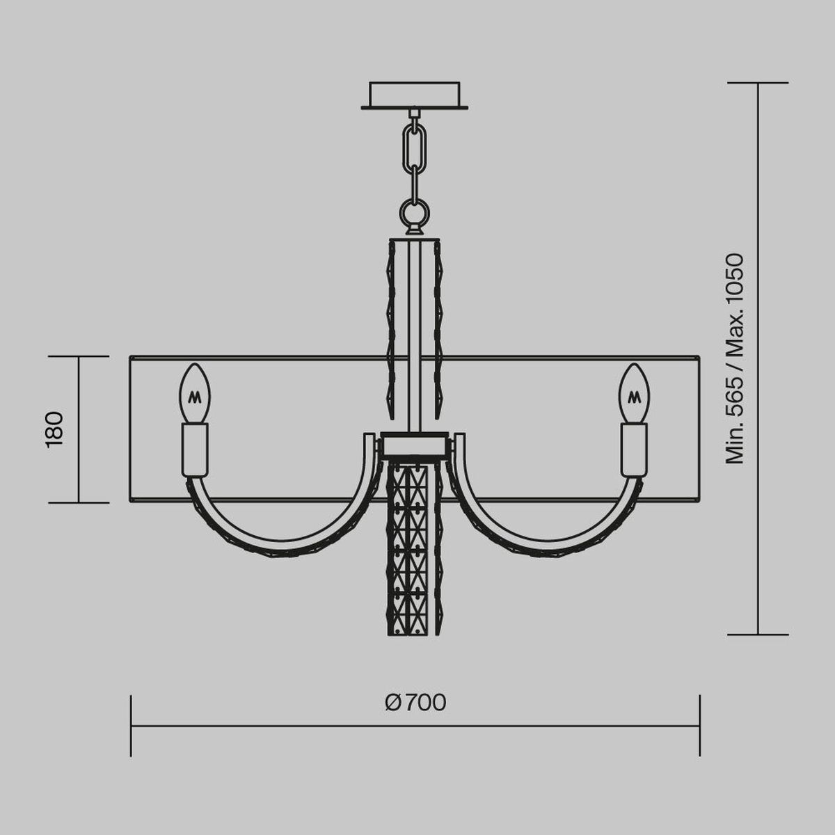 Подвесная люстра Maytoni Talento DIA008PL-06CH