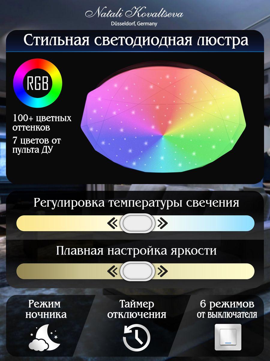 Потолочный светодиодный светильник Natali Kovaltseva Led Lamps 81099