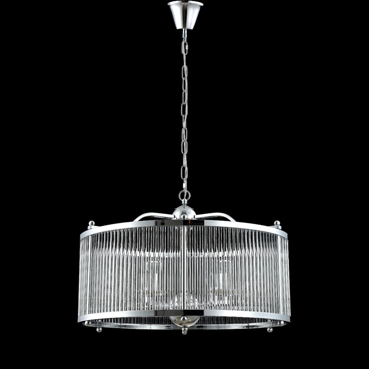 Подвесная люстра Crystal Lux Tadeo SP6 D600 Chrome/Transparente