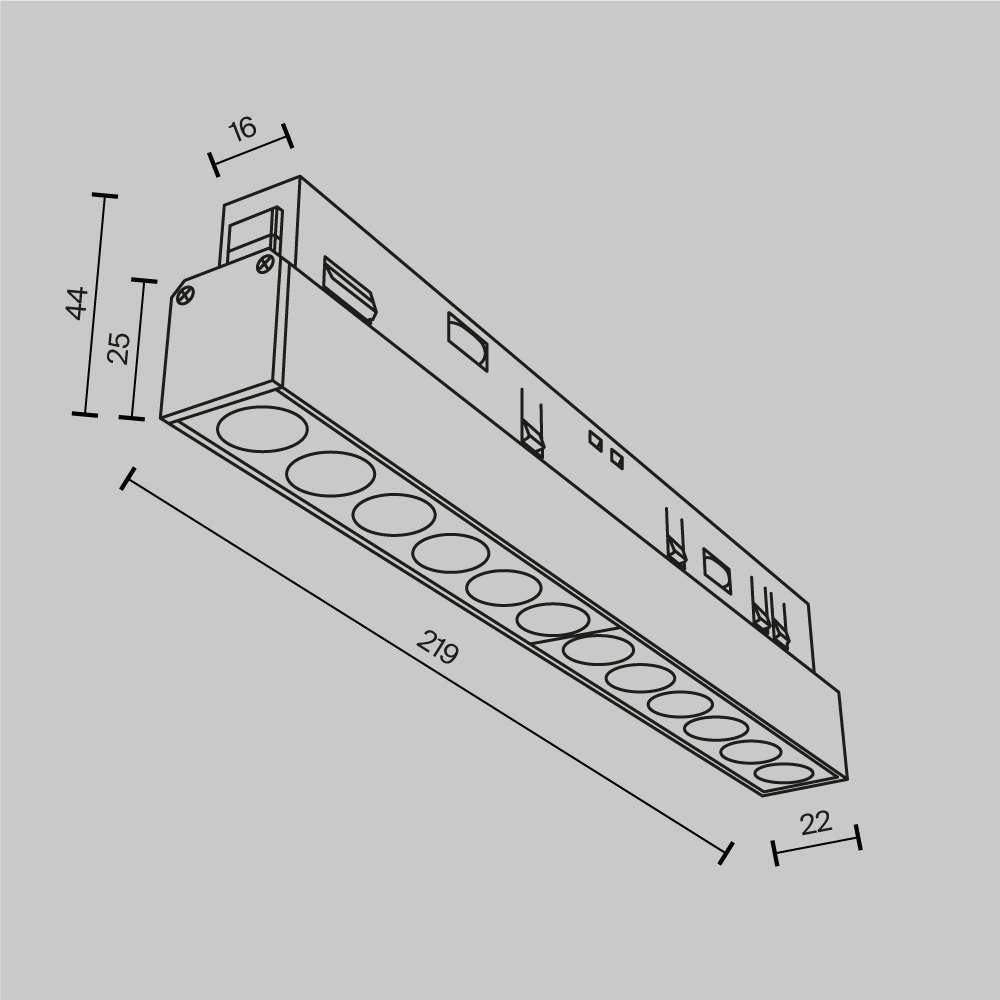 Трековый светильник Maytoni Technical Points TR031-2-12W2.7K-B
