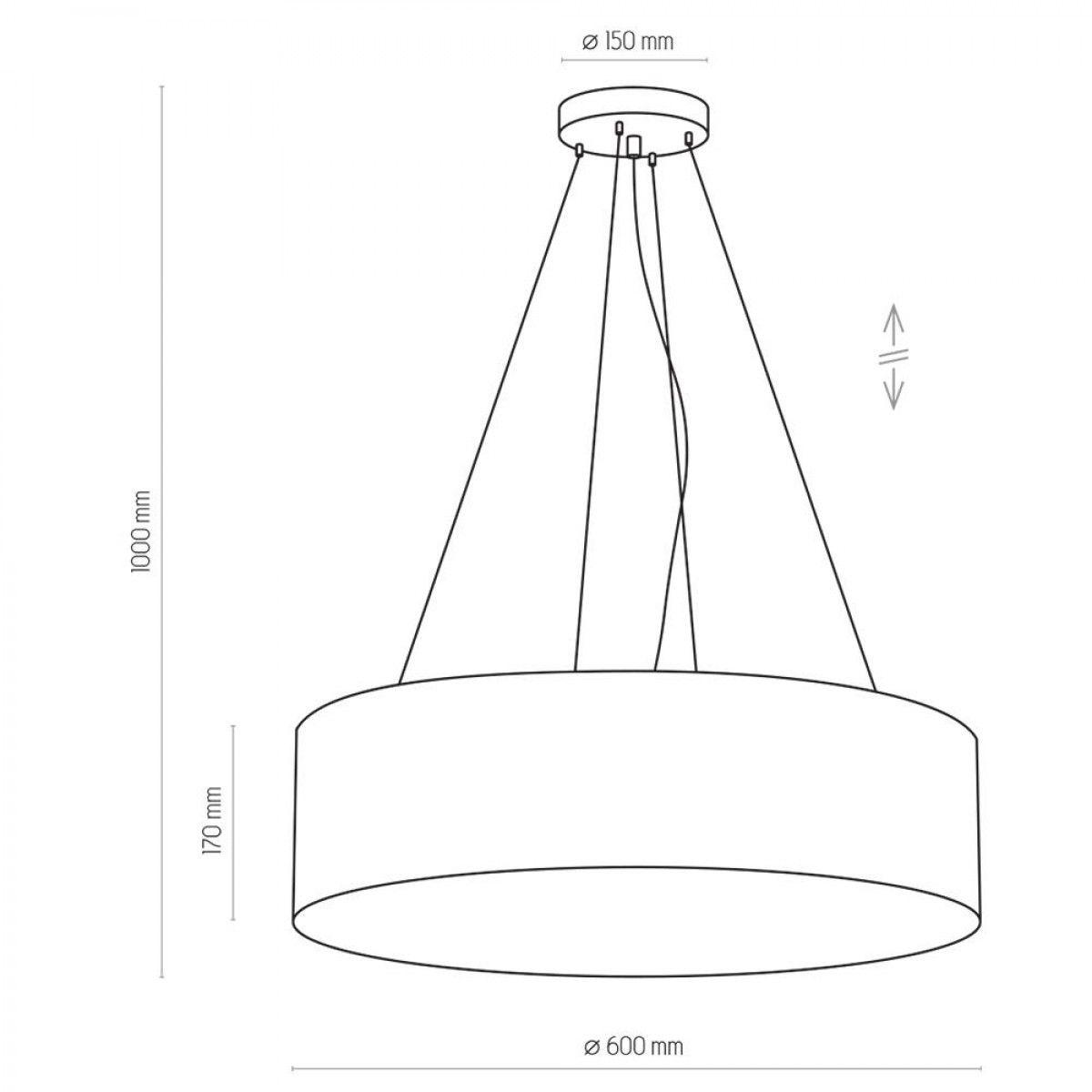 Подвесной светильник TK Lighting 1038 Rondo Granatowe