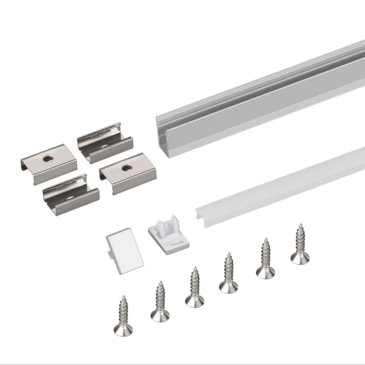 Профиль с экраном Arlight SL-MINI-8-H12-2000 ANOD+OPAL 036833