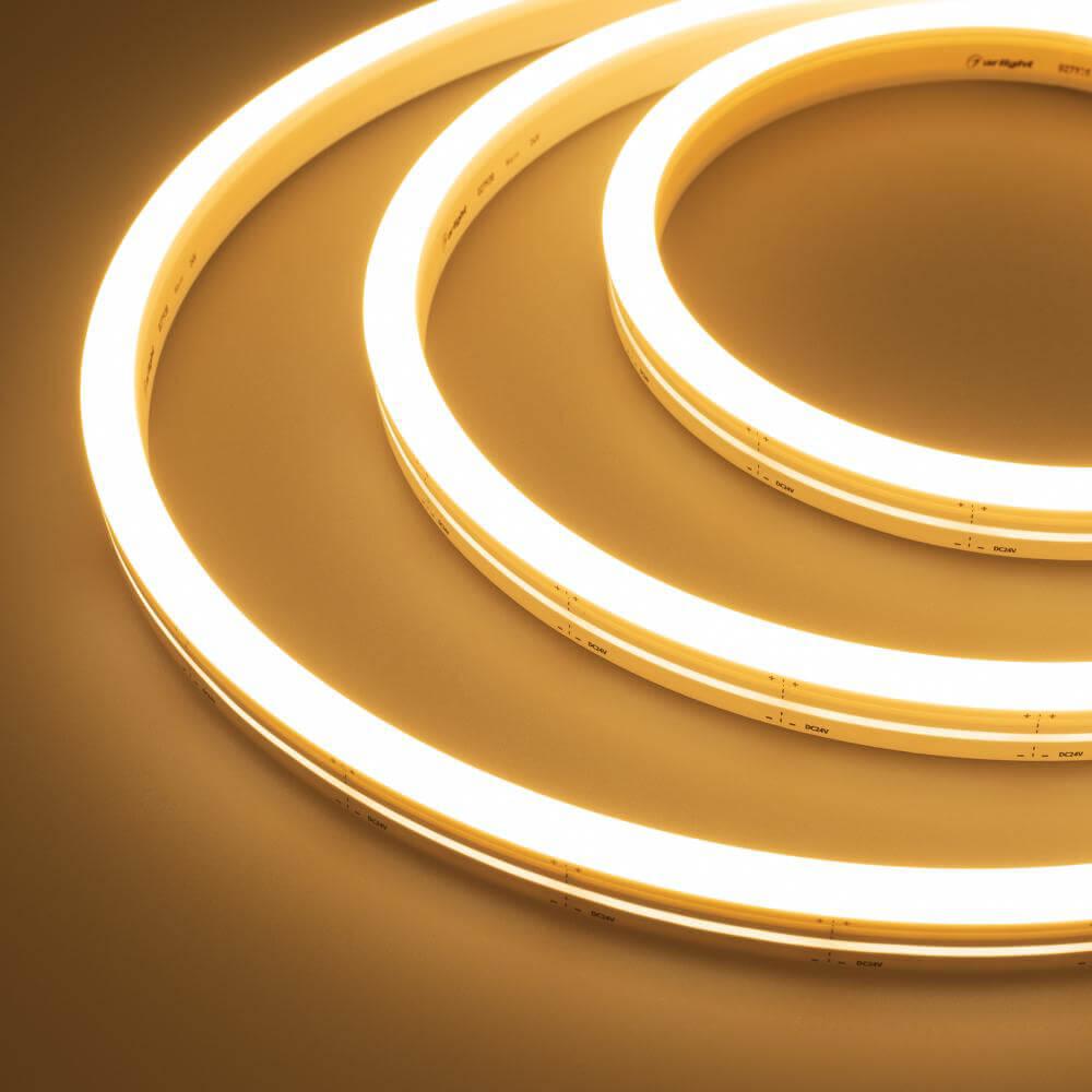 Гибкий неон Arlight 9.6W/m 120LED/m 2835SMD теплый белый 5M ARL-Moonlight-1712-Side 24V Warm 027938