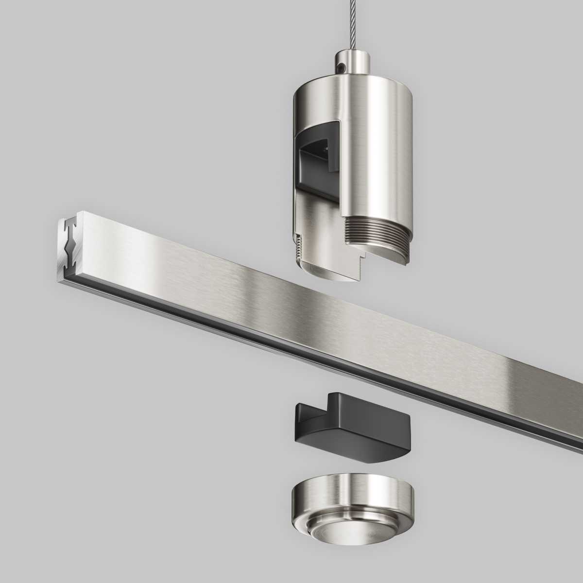 Подвес тросовый Hang одинарный Maytoni Technical TRA157SW-S1-PT