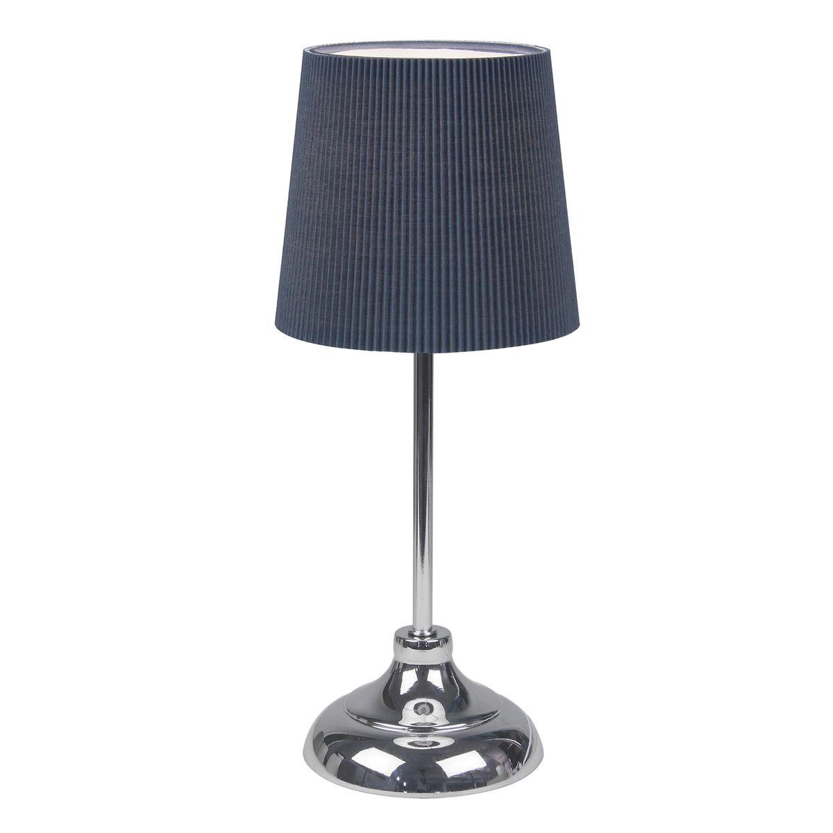 Настольная лампа Uniel UML-B309 E14 Chrome/Dark Blue UL-00012426