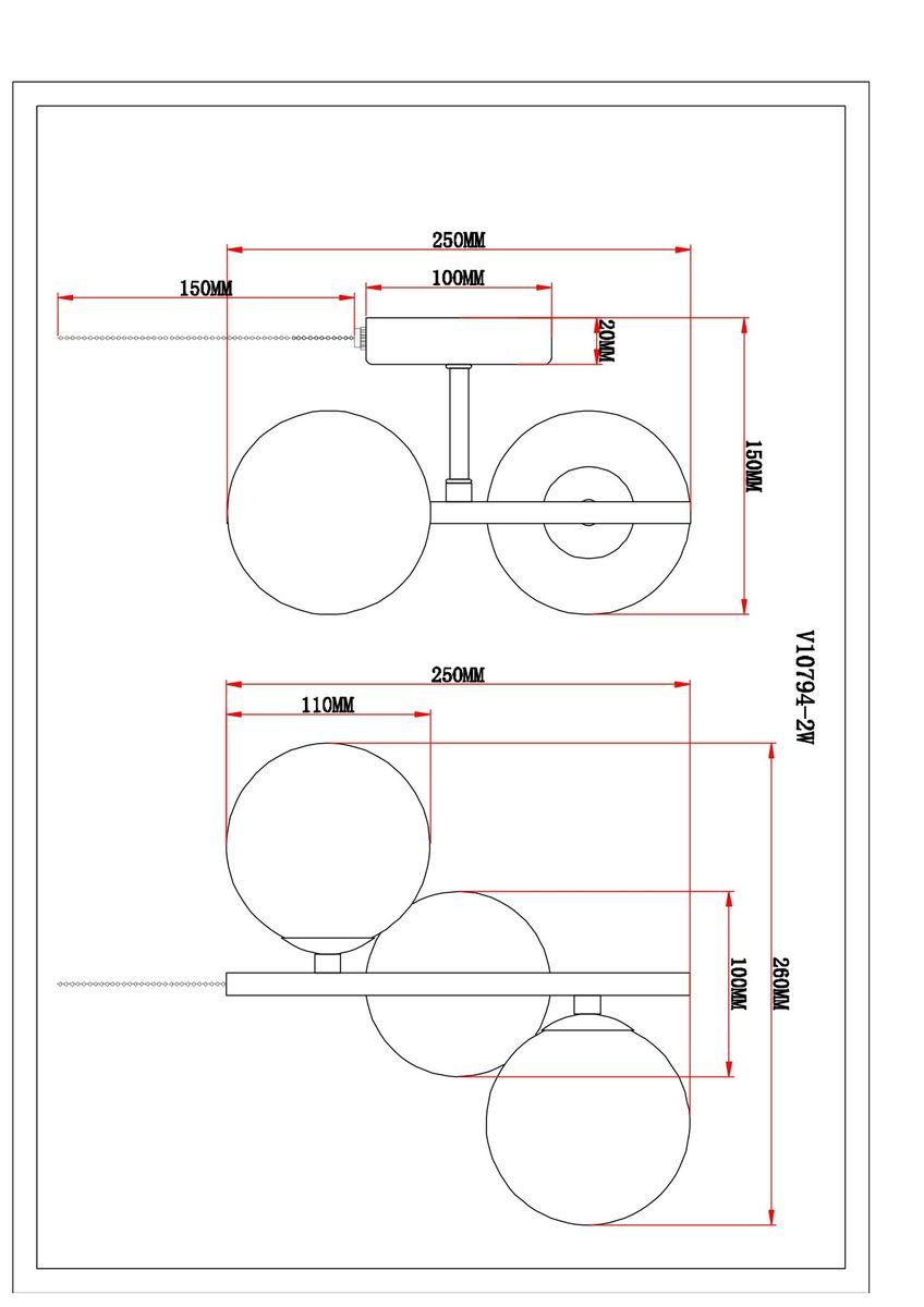 Бра Moderli Renny V10794-2W