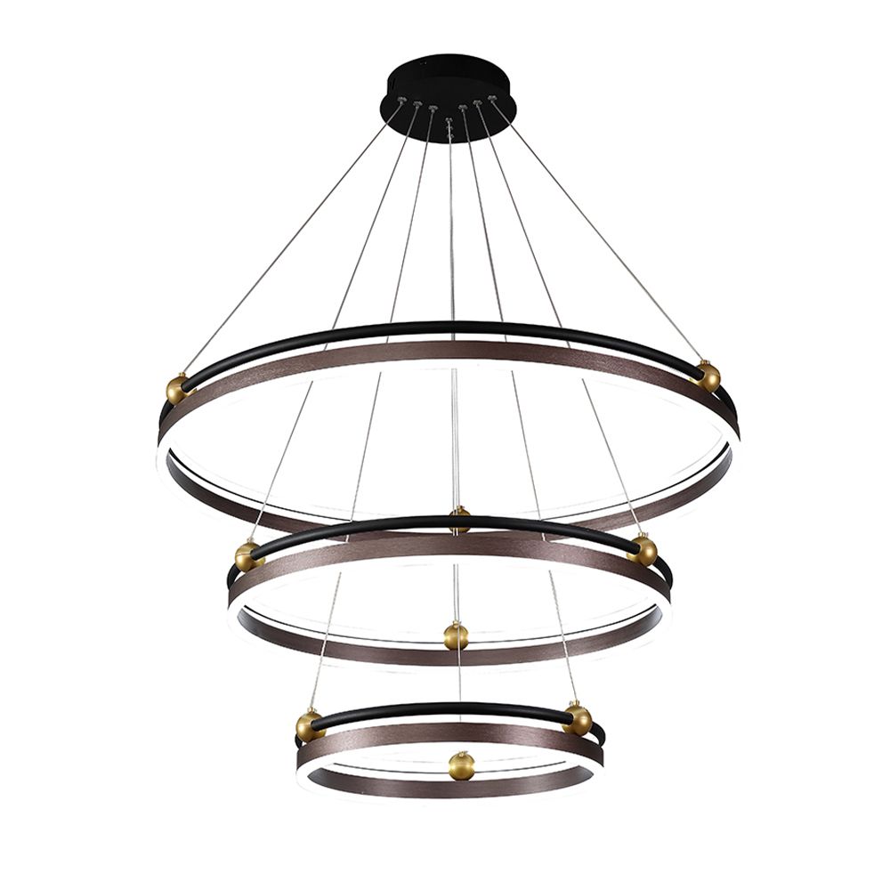 Подвесной светодиодный светильник Crystal Lux Fernando SP158W Led Coffee/Black