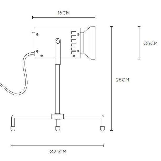 Настольная лампа Lucide Beamer 05534/03/35