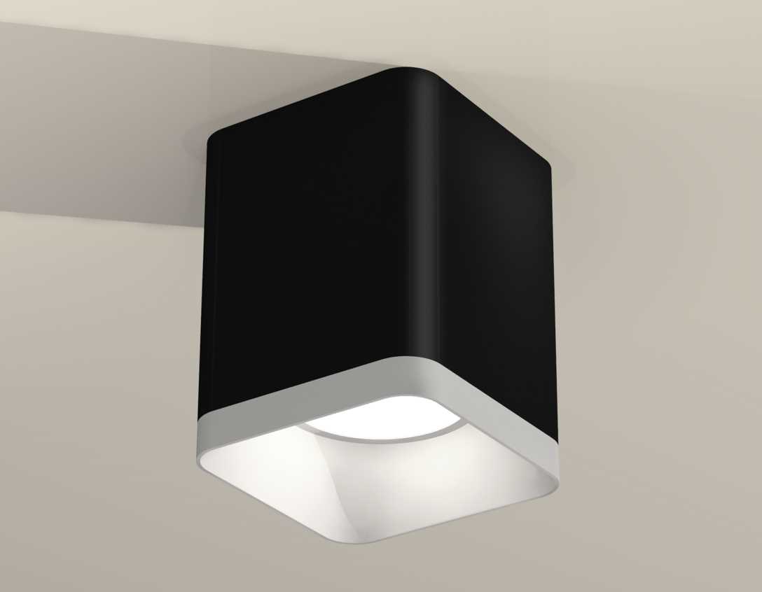 Комплект накладного светильника Ambrella light Techno Spot XS7813001 SBK/SWH черный песок/белый песок (C7813, N7701)