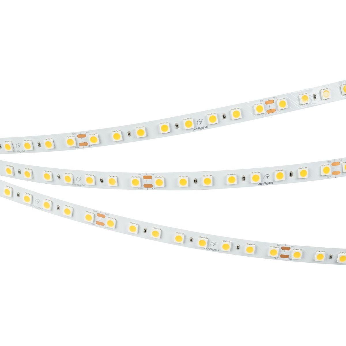Светодиодная лента Arlight 11W/m 80Led/m 5060SMD холодный белый 5M UL-B80-10mm 24V White6000 041373