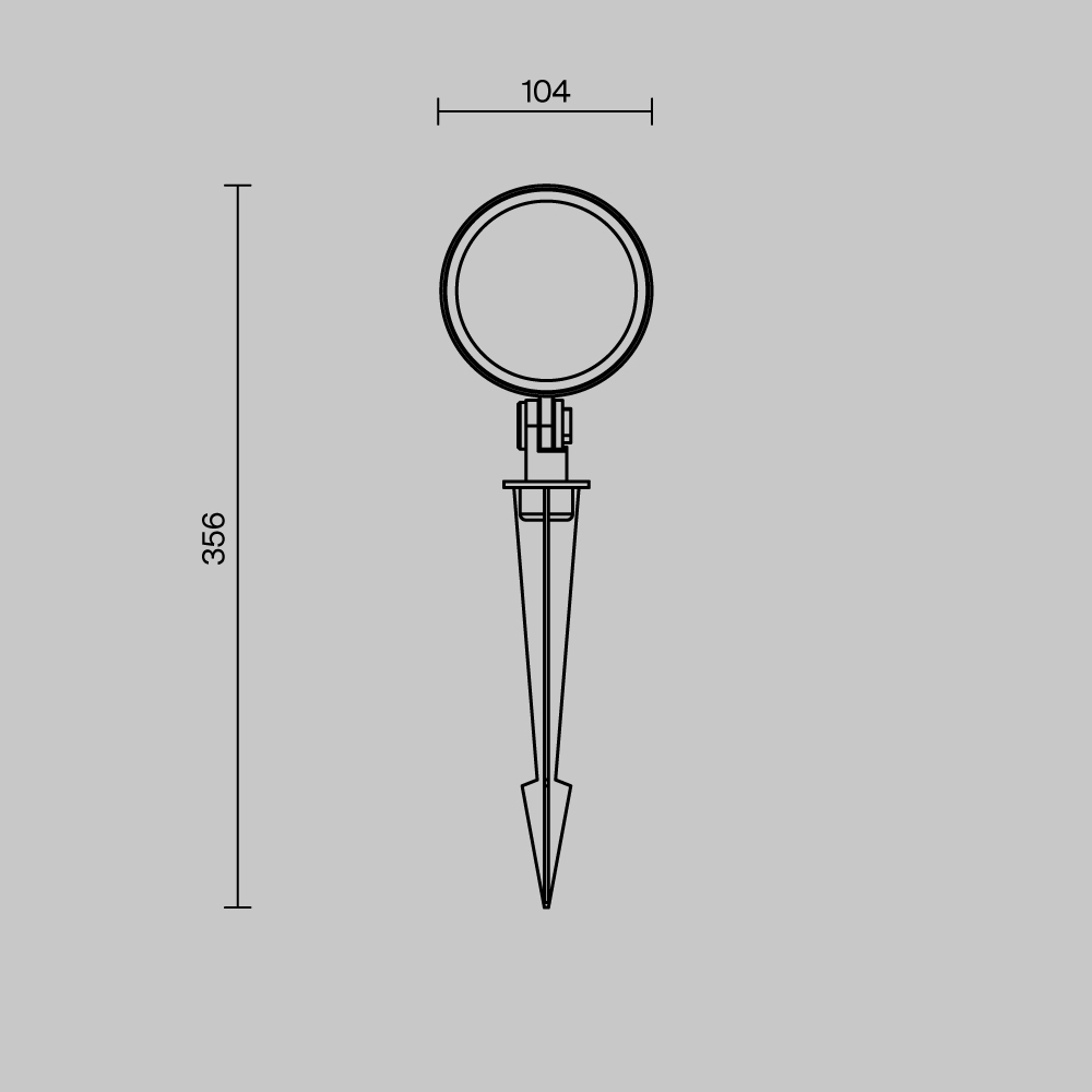 Ландшафтный светильник Maytoni Outdoor O495FL-L25B3K