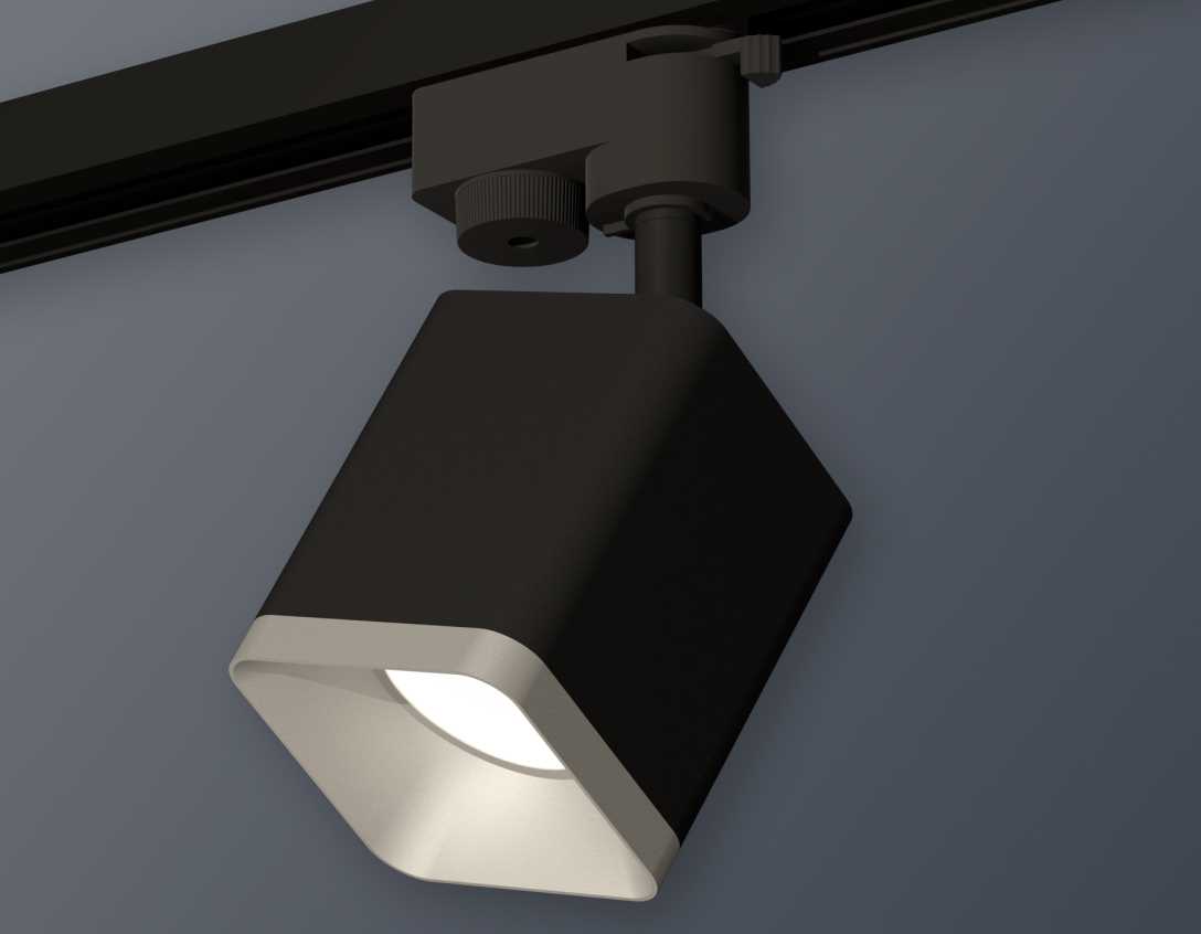 Комплект трекового светильника Ambrella light Track System XT7813002 SBK/SSL черный песок/серебро песок (A2521, C7813, N7703)