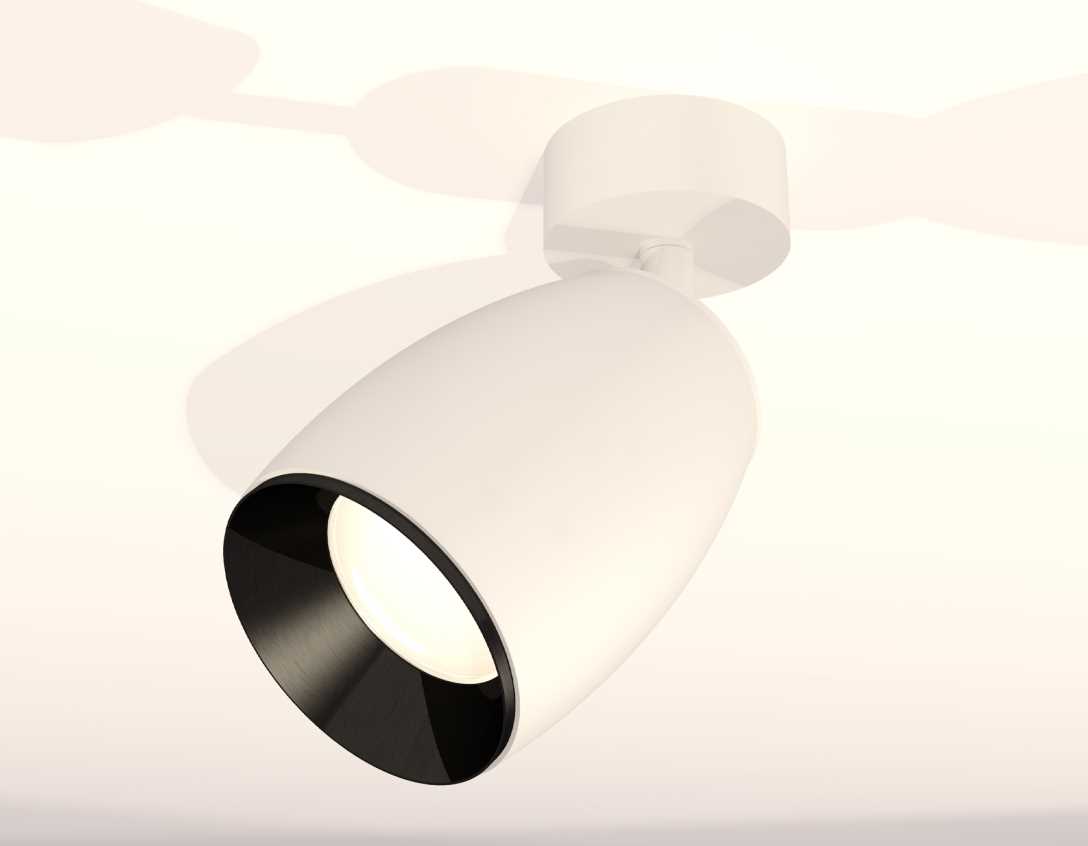 Комплект накладного светильника Ambrella light Techno Spot XM1122001 SWH/PBK белый песок/черный полированный (A2202, C1122, N7031)
