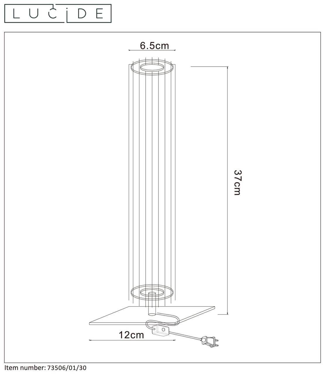Настольная лампа Lucide Lionel 73506/01/30