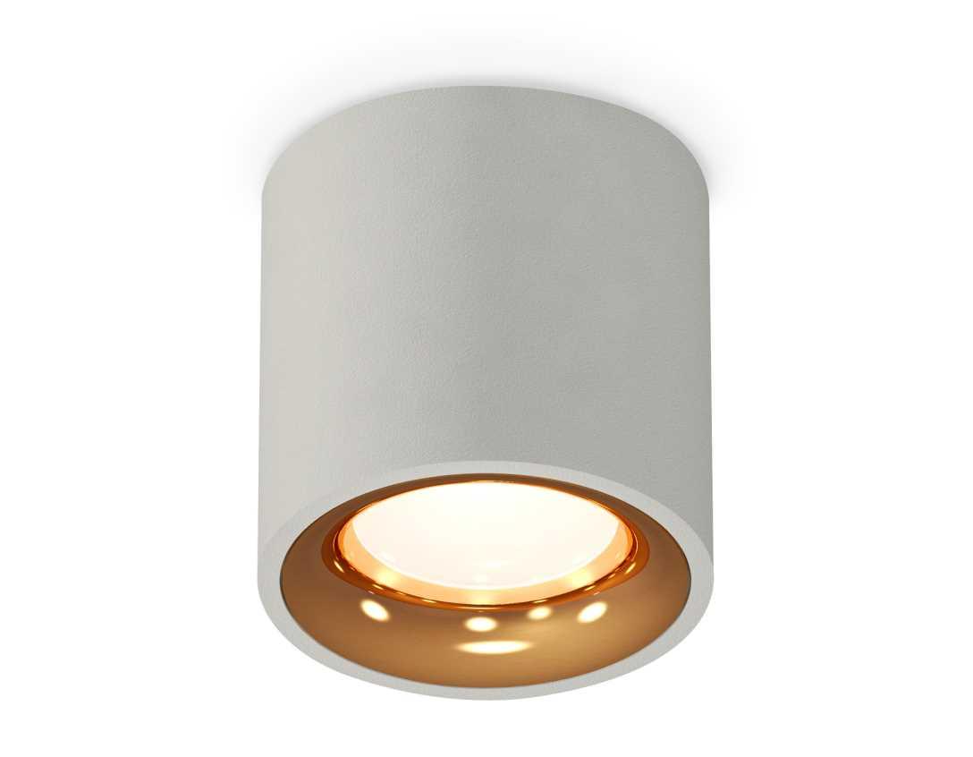 Комплект накладного светильника Ambrella light Techno Spot XS7533024 SGR/PYG серый песок/золото желтое полированное (C7533, N7014)