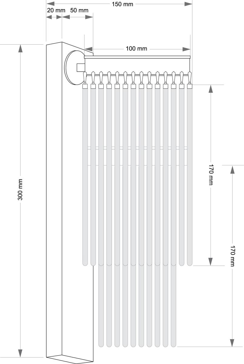 Настенный светильник KUTEK FILAGO FIL-K-1(BN)100/170