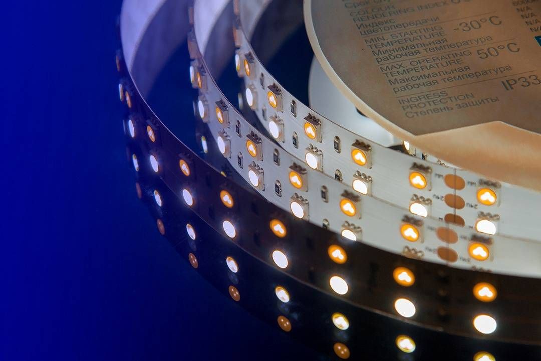 Светодиодная влагозащищенная лента DesignLed 28,8W/m 120LED/m 5050SMD разноцветный/теплый белый 5M 001134