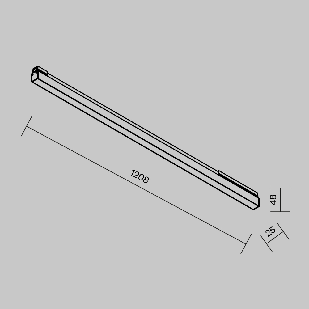 Уличный трековый светильник Maytoni Outdoor O-TR02-1-S-30WB4K